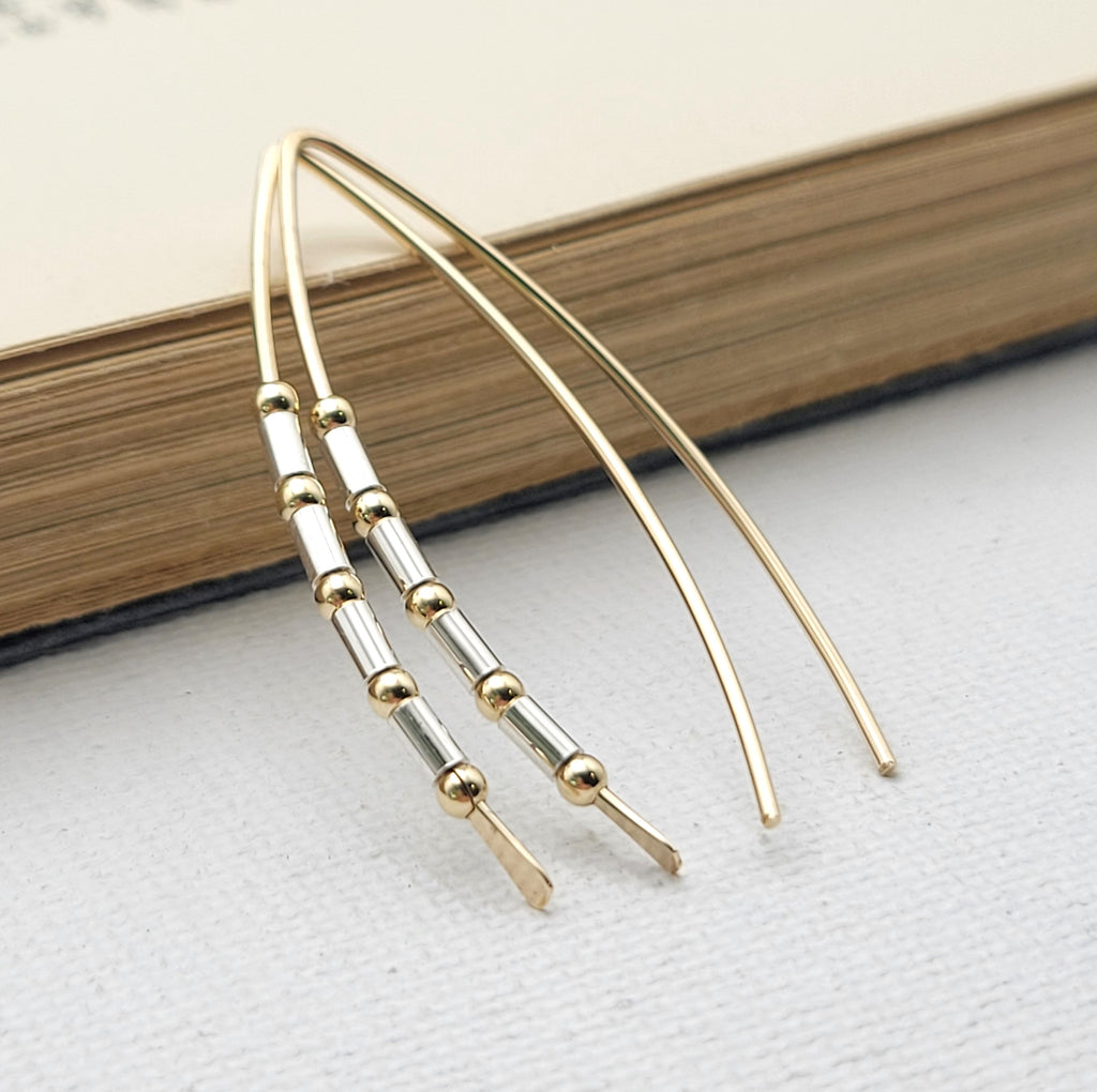 Wish - Luxe Gold & Silver Earrings Earrings Bijou by SAM