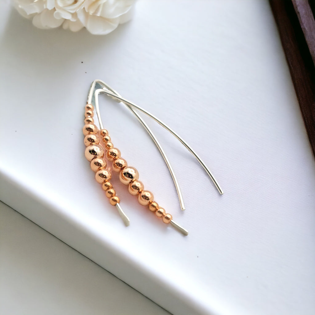Wish - Copper & Silver Earrings Bijou by SAM