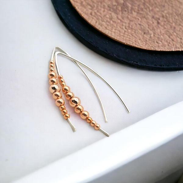 Wish - Copper & Silver Earrings Bijou by SAM