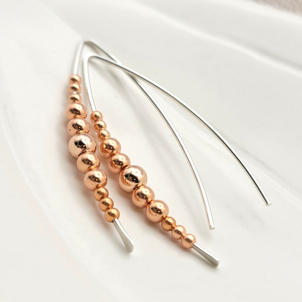 Wish - Copper & Silver Earrings Bijou by SAM