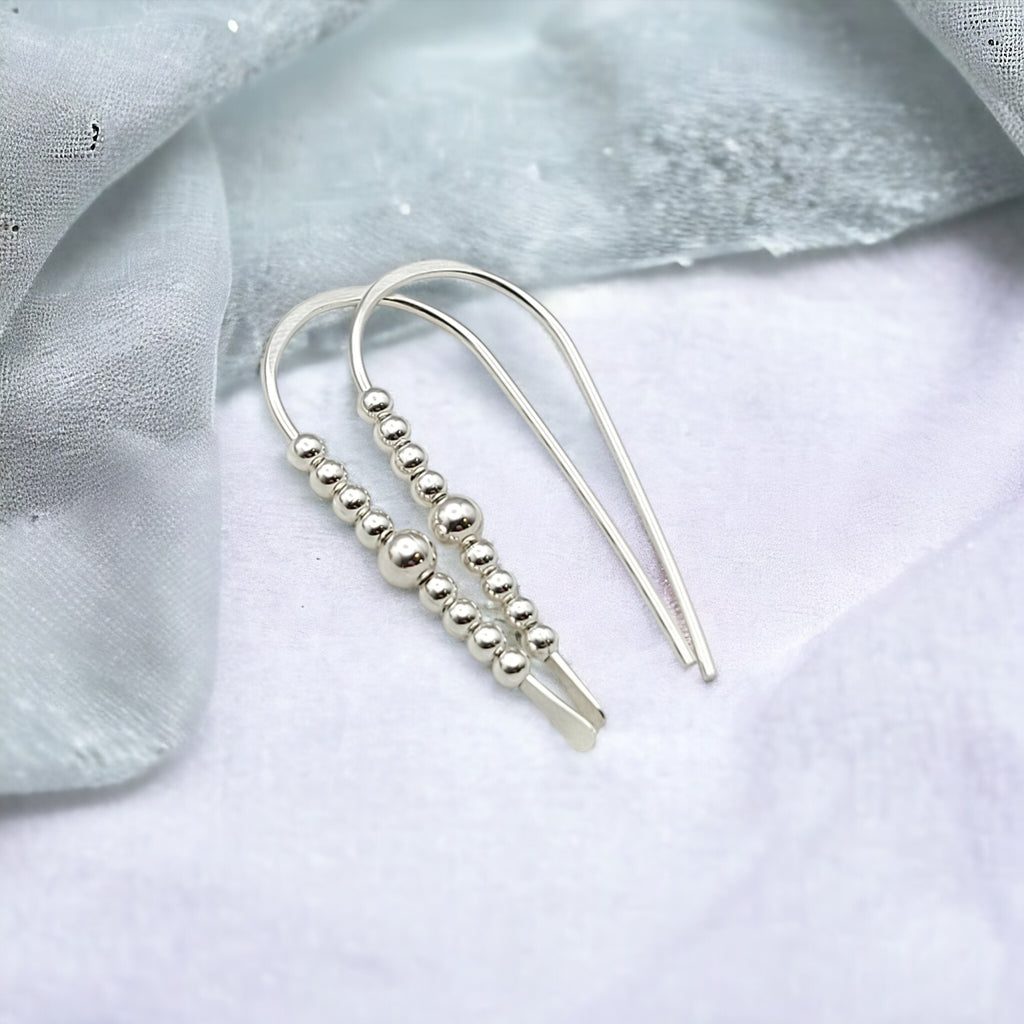 Cheval - Silver and Silver Earrings Bijou by SAM