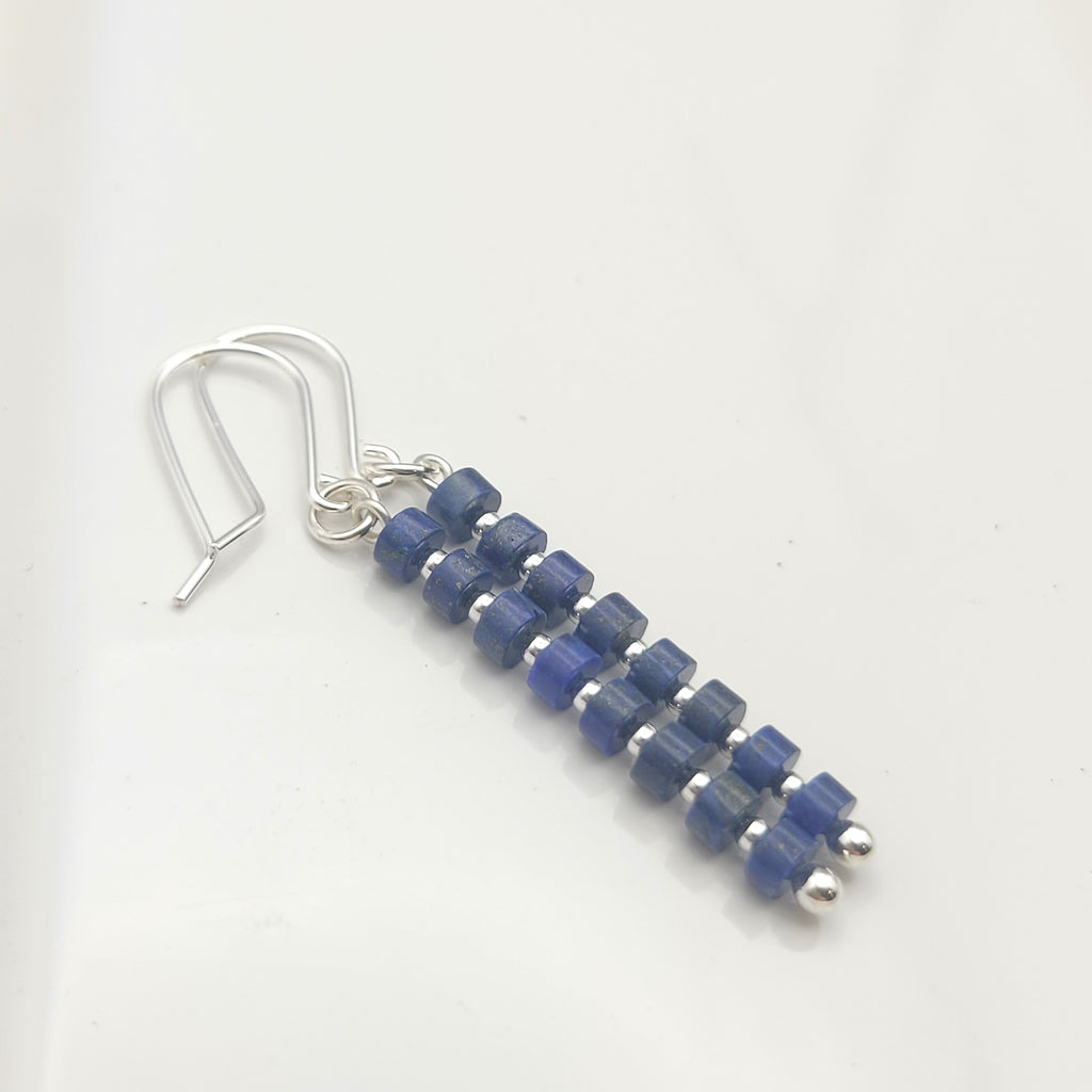 Boho - Lapiz Lazuli & Silver Earrings Bijou by SAM