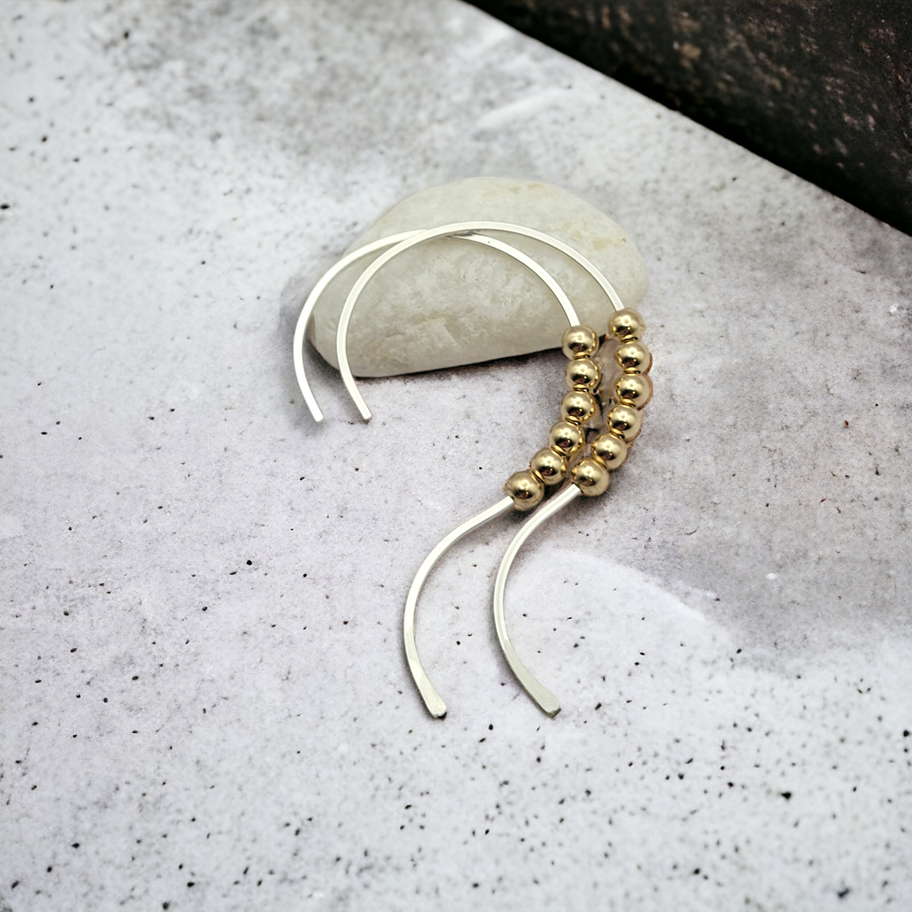 Open Heart - Silver & Gold  Bijou by SAM