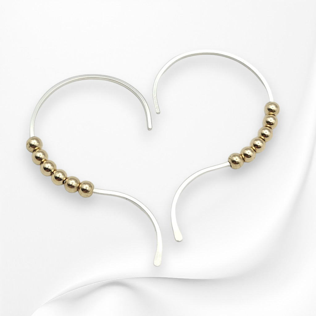 Open Heart - Silver & Gold  Bijou by SAM