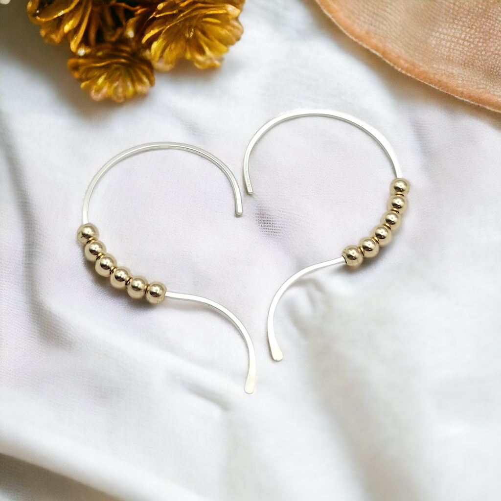 Open Heart - Silver & Gold  Bijou by SAM