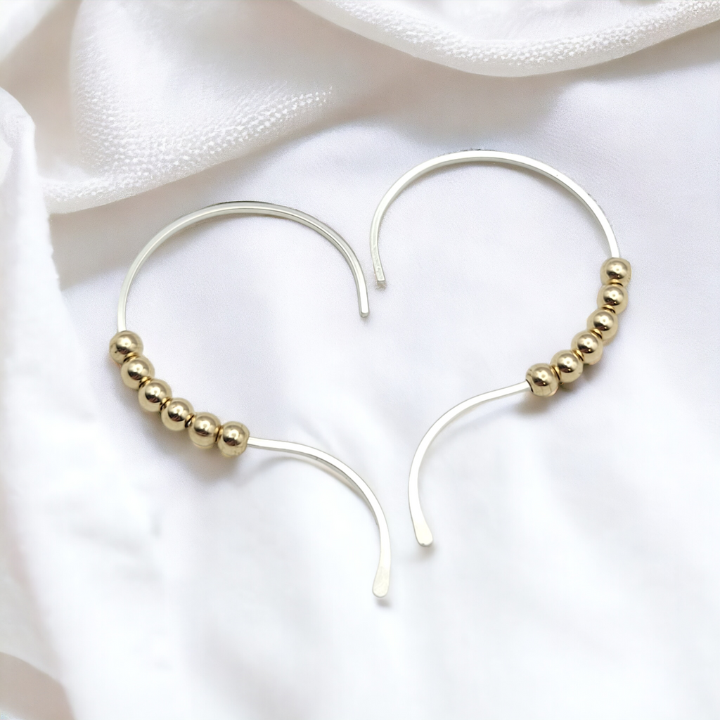 Open Heart - Silver & Gold  Bijou by SAM