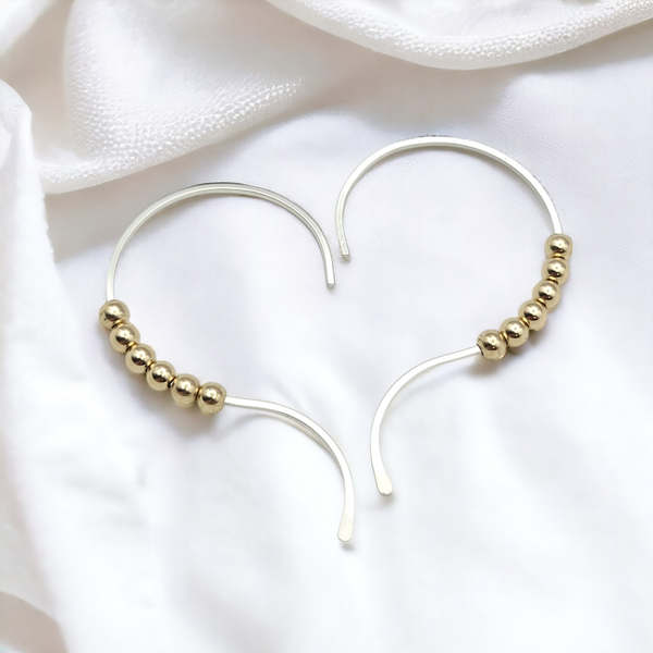 Open Heart - Silver & Gold  Bijou by SAM