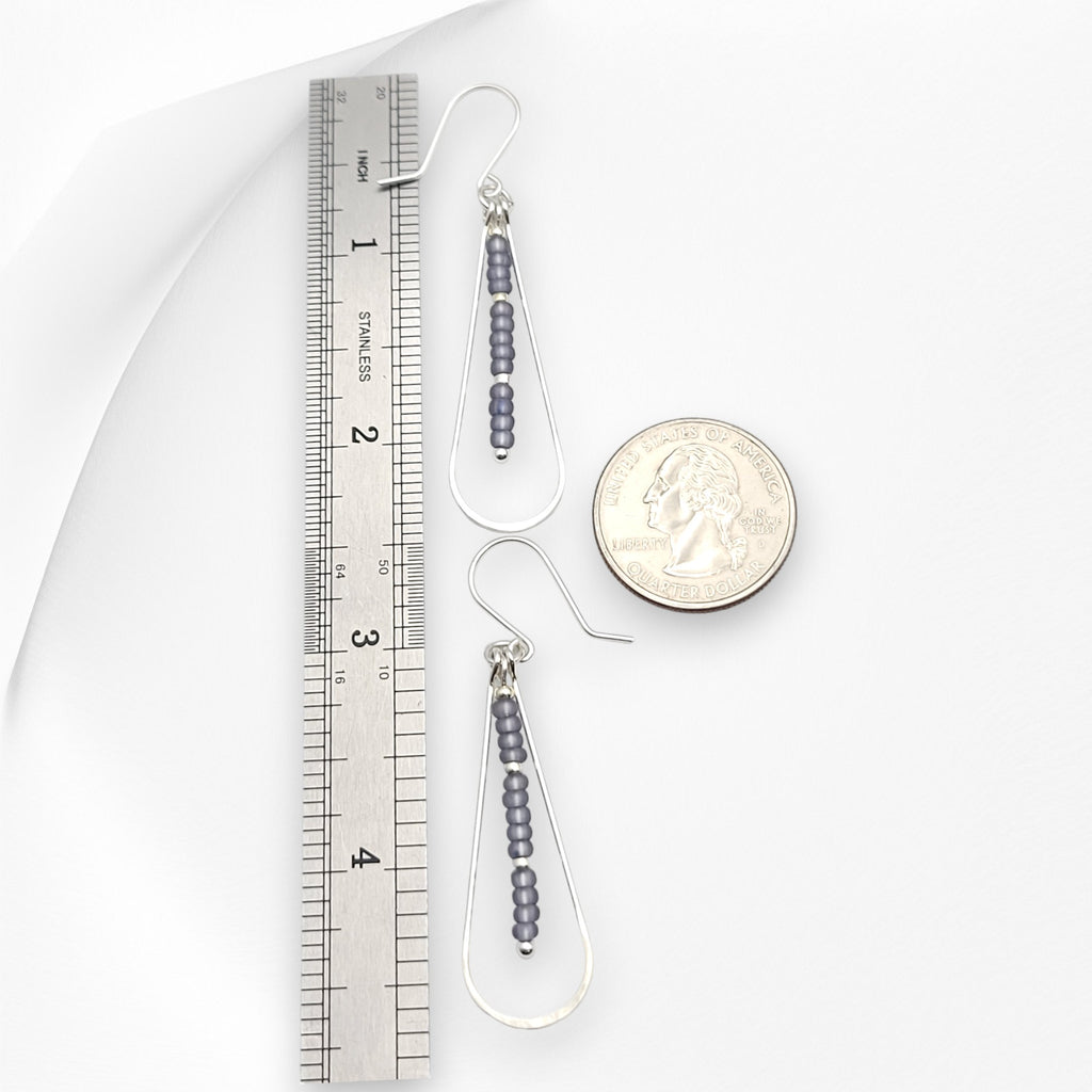 Harley - Silver & Pale Purple Earrings Bijou by SAM