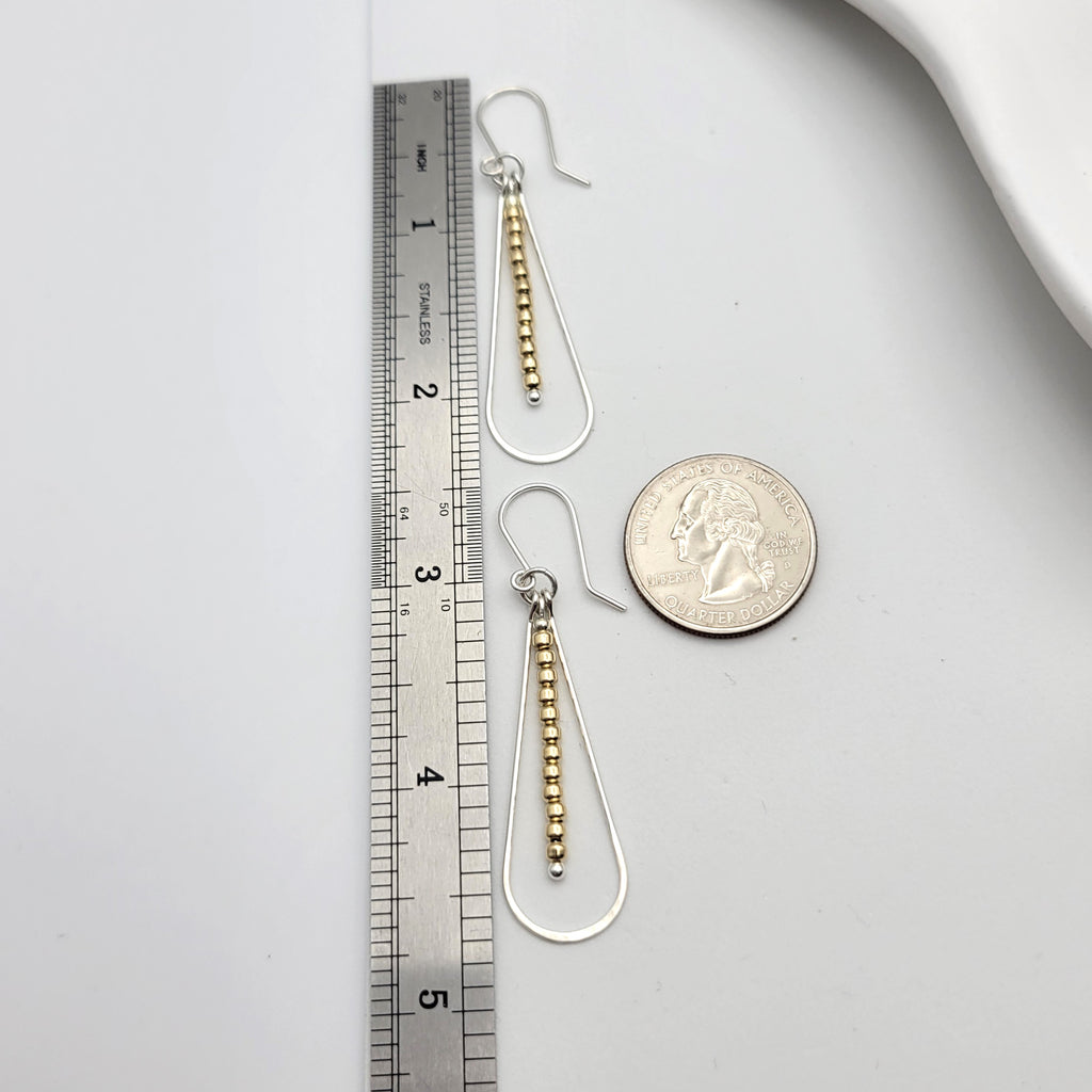 Harley - Silver & Gold Earrings Bijou by SAM