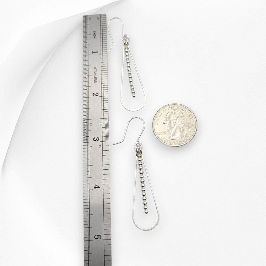 Harley - Silver & Silver Earrings Bijou by SAM