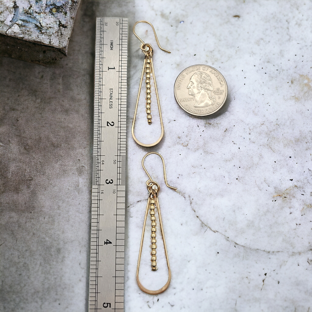 Harley - Gold & Gold Earrings Bijou by SAM