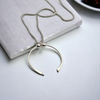 Necklace - Silver Open Circle Necklace Bijou by SAM   