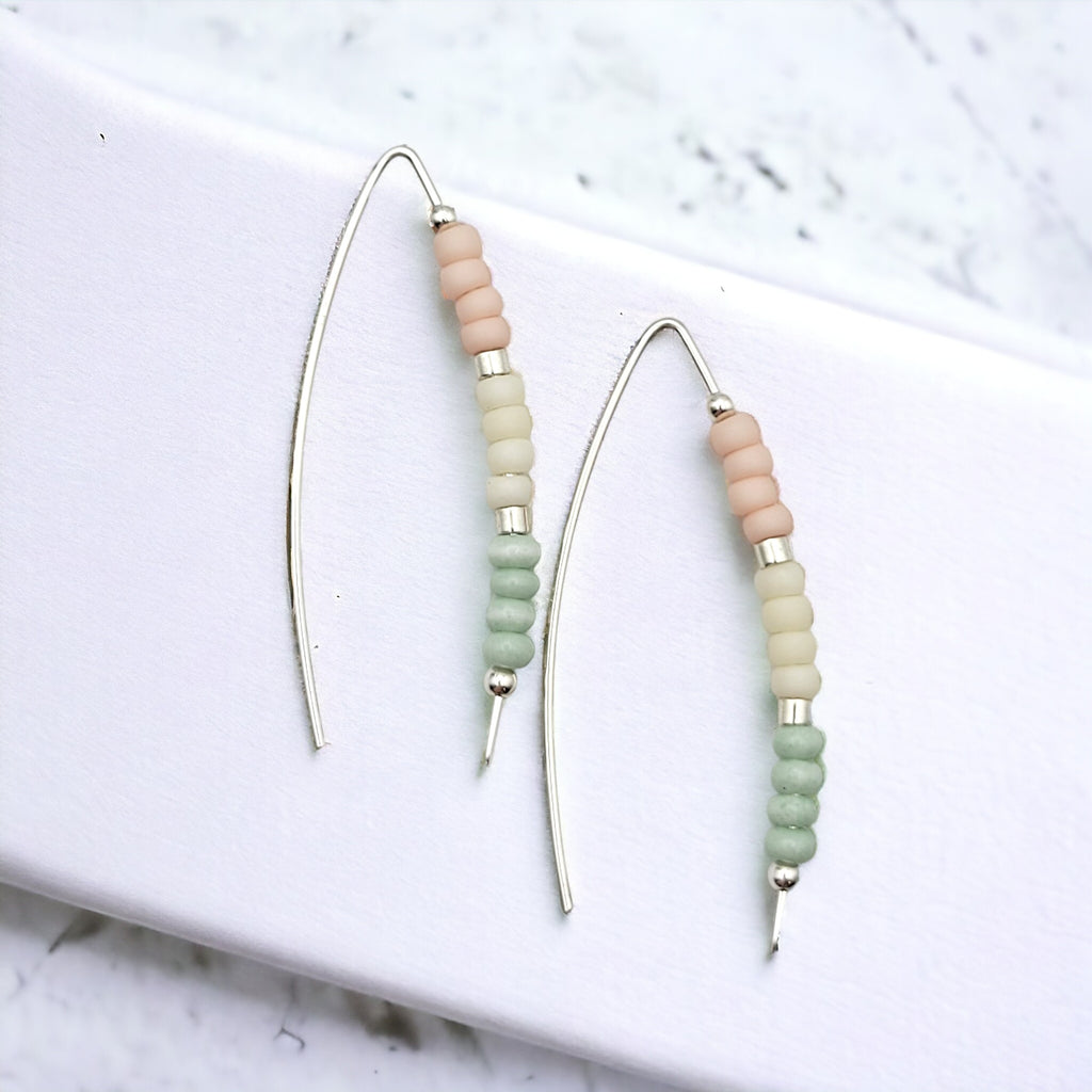 Wish - Silver & Pastel Earrings Bijou by SAM