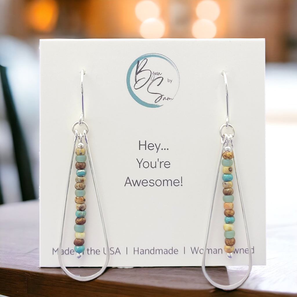 Harley - Neutral Beads Earrings Bijou by SAM