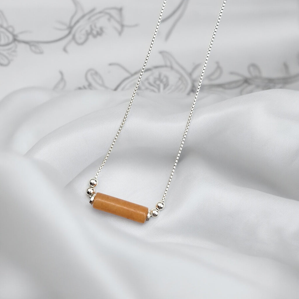 Mystique - Orange Aventurine Necklace  Bijou by SAM