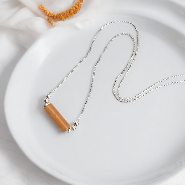 Mystique - Orange Aventurine Necklace  Bijou by SAM