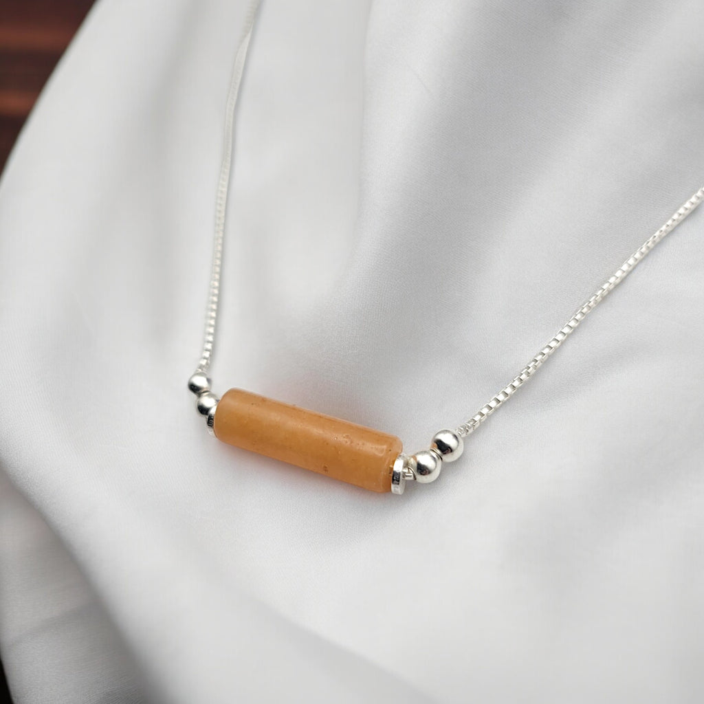 Mystique - Orange Aventurine Necklace  Bijou by SAM