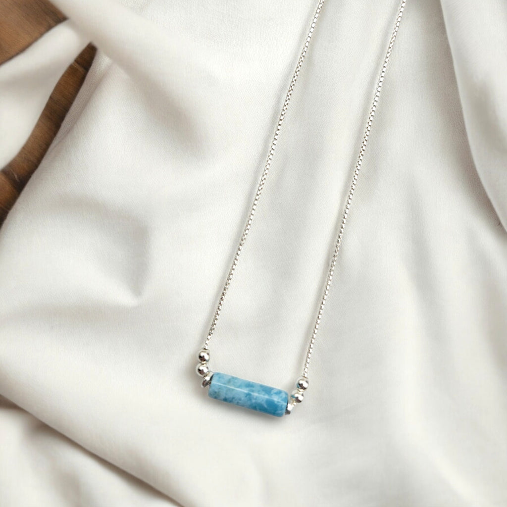 Mystique - Larimar Quartz Necklace Necklace Bijou by SAM
