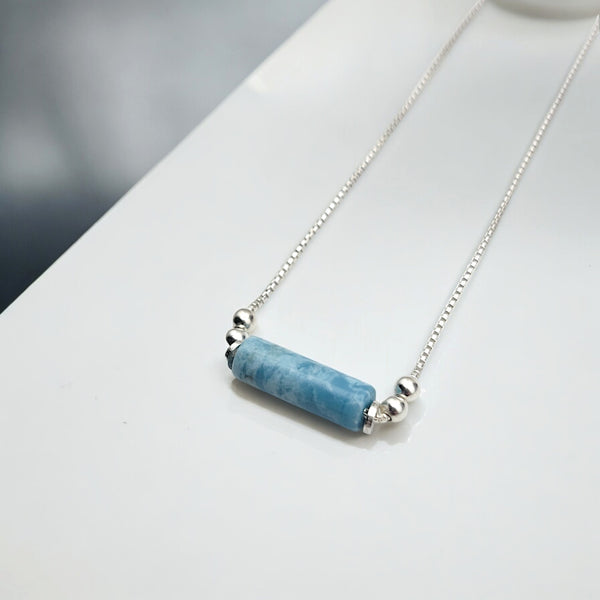 Mystique - Larimar Quartz Necklace Necklace Bijou by SAM