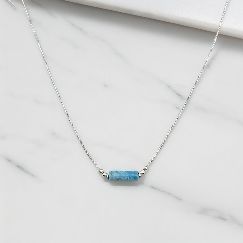 Mystique - Larimar Quartz Necklace Necklace Bijou by SAM