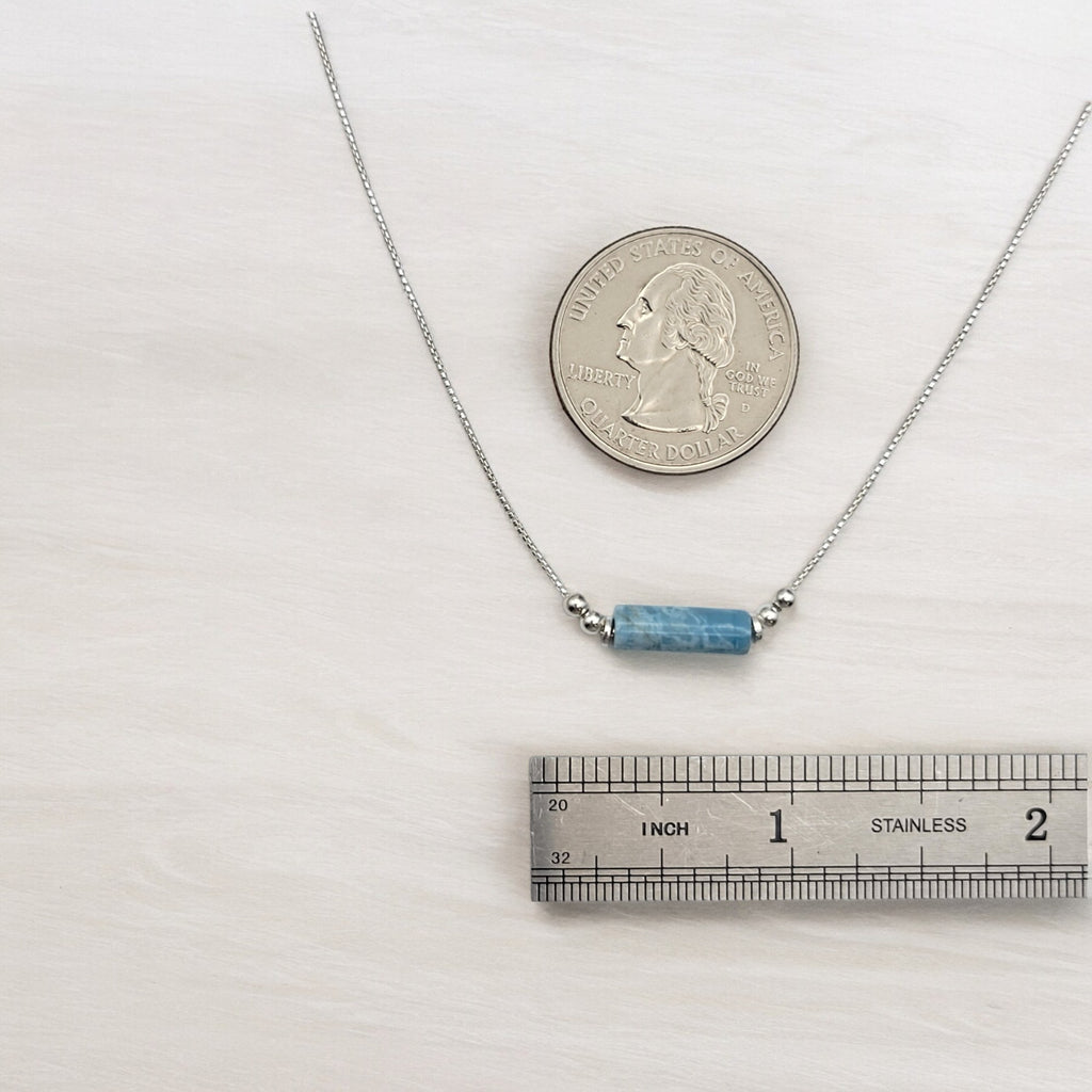 Mystique - Larimar Quartz Necklace Necklace Bijou by SAM