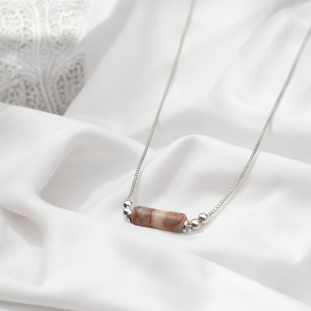 Mystique - Red Jasper Necklace Necklace Bijou by SAM