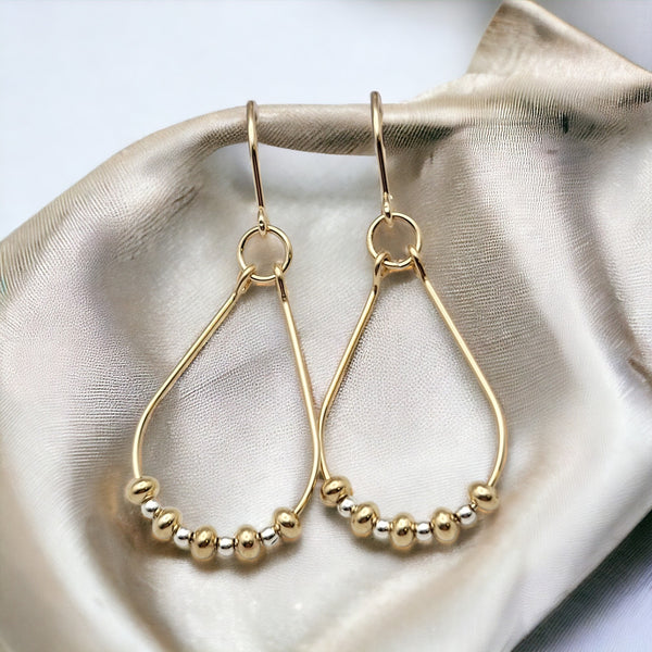 Lane - Luxe Gold & Silver Earrings Bijou by SAM   