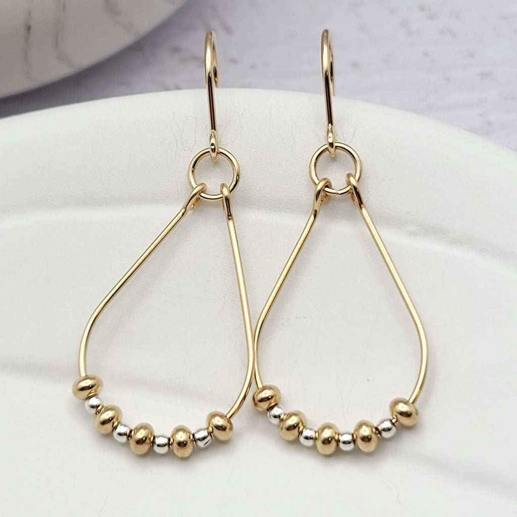 Lane - Luxe Gold & Silver Earrings Bijou by SAM