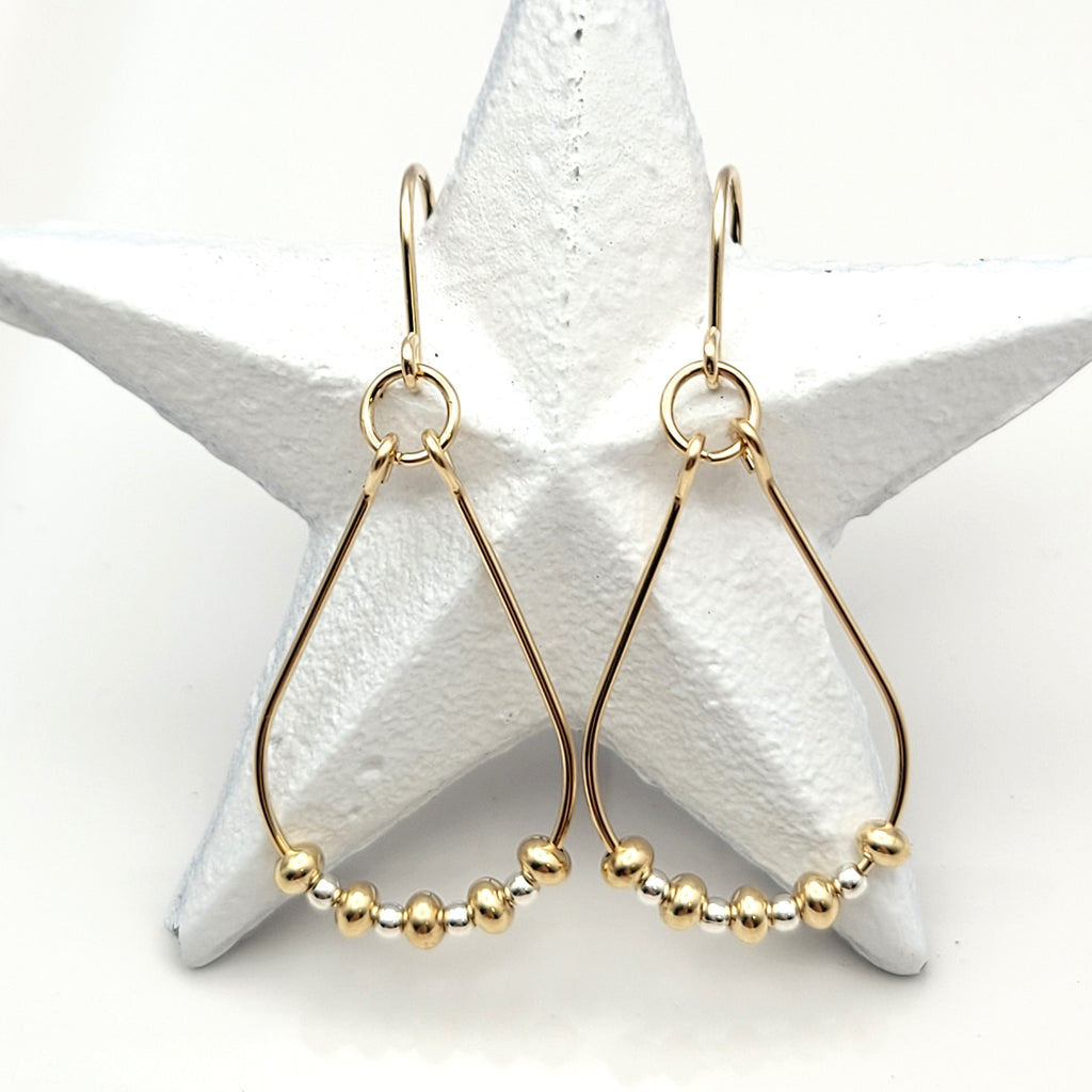Lane - Luxe Gold & Silver Earrings Bijou by SAM