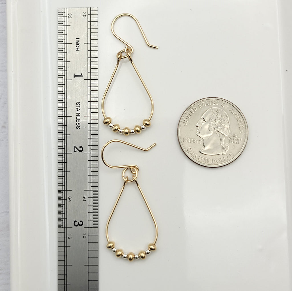 Lane - Luxe Gold & Silver Earrings Bijou by SAM