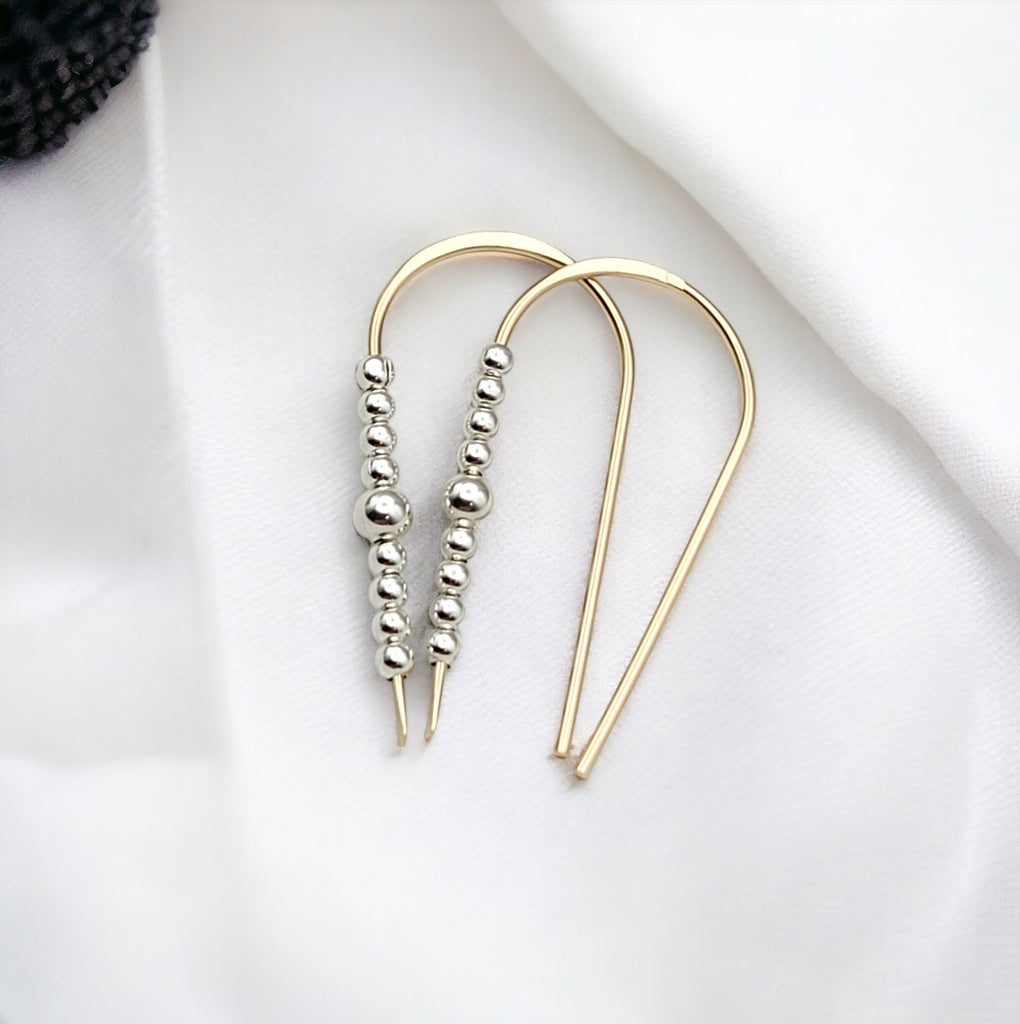 Cheval - Gold & Silver Earrings Bijou by SAM