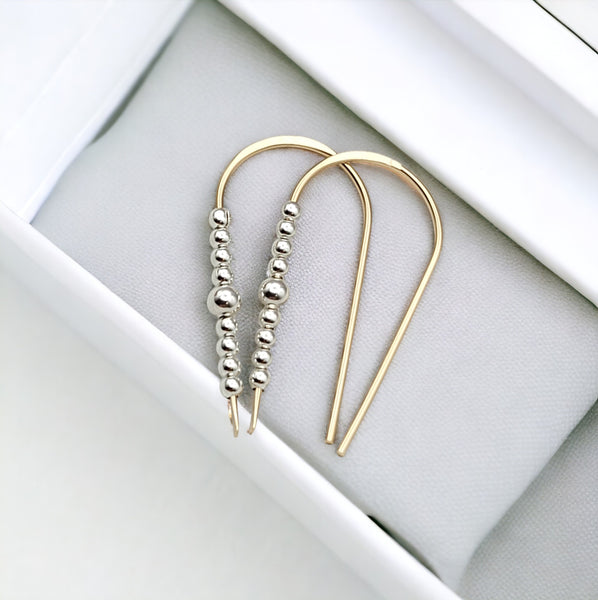 Cheval - Gold & Silver Earrings Bijou by SAM