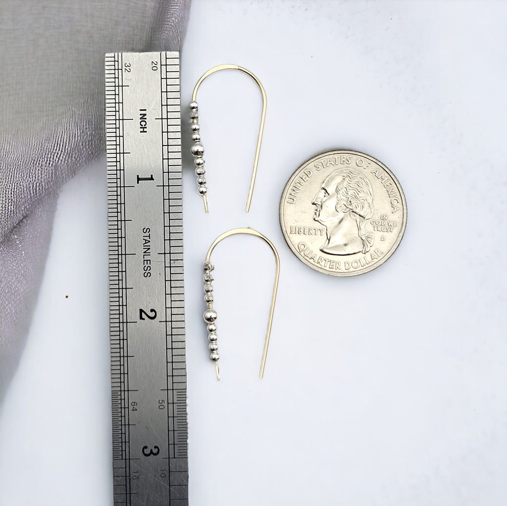 Cheval - Gold & Silver Earrings Bijou by SAM