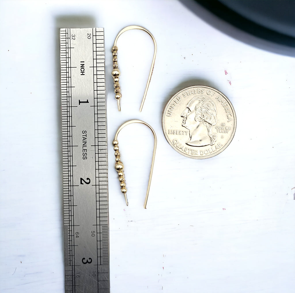 Cheval - Gold & Gold Earrings Bijou by SAM