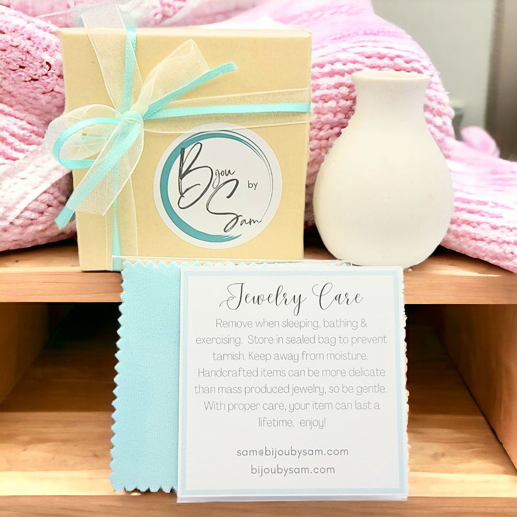 Boho - Silver & Spring Beads Earrings Bijou by SAM