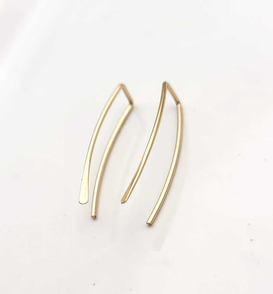 Hugs - Gold Ear Climber Earrings Etsy