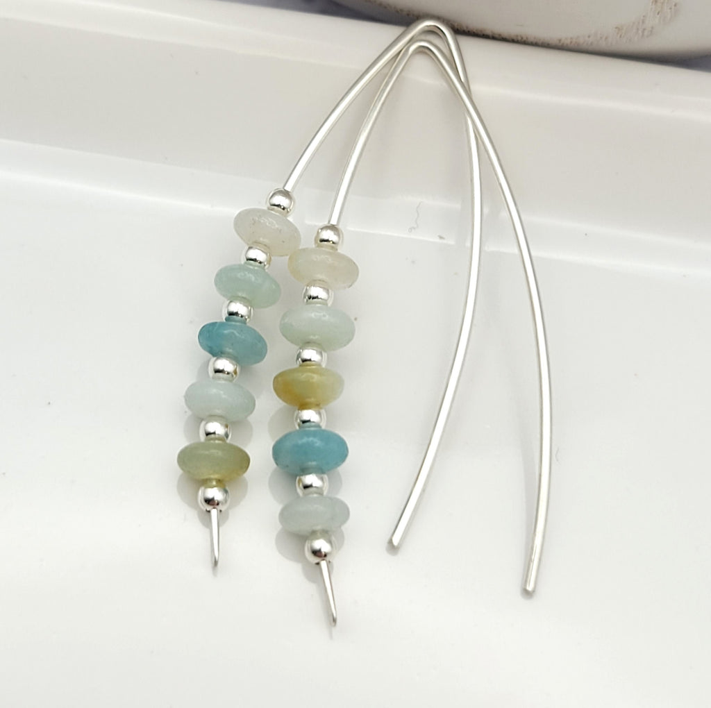 Wish - Silver & Amazonite  Etsy