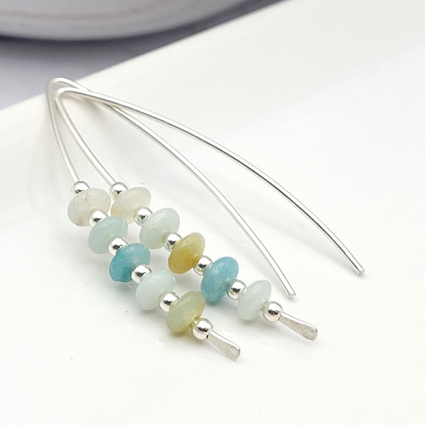 Wish - Silver & Amazonite  Etsy