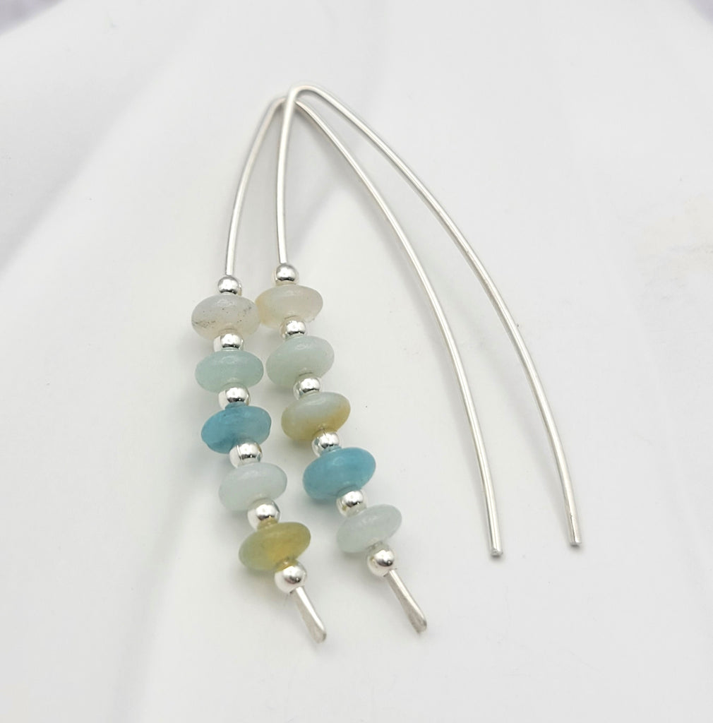 Wish - Silver & Amazonite  Etsy