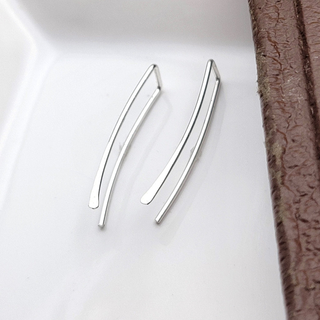 Hugs - Sterling Silver Ear Climbers Earrings Bijou by SAM