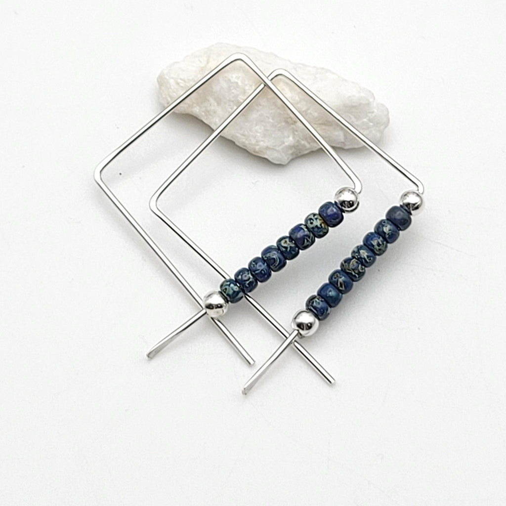 True - Denim Blue Earrings Bijou by SAM