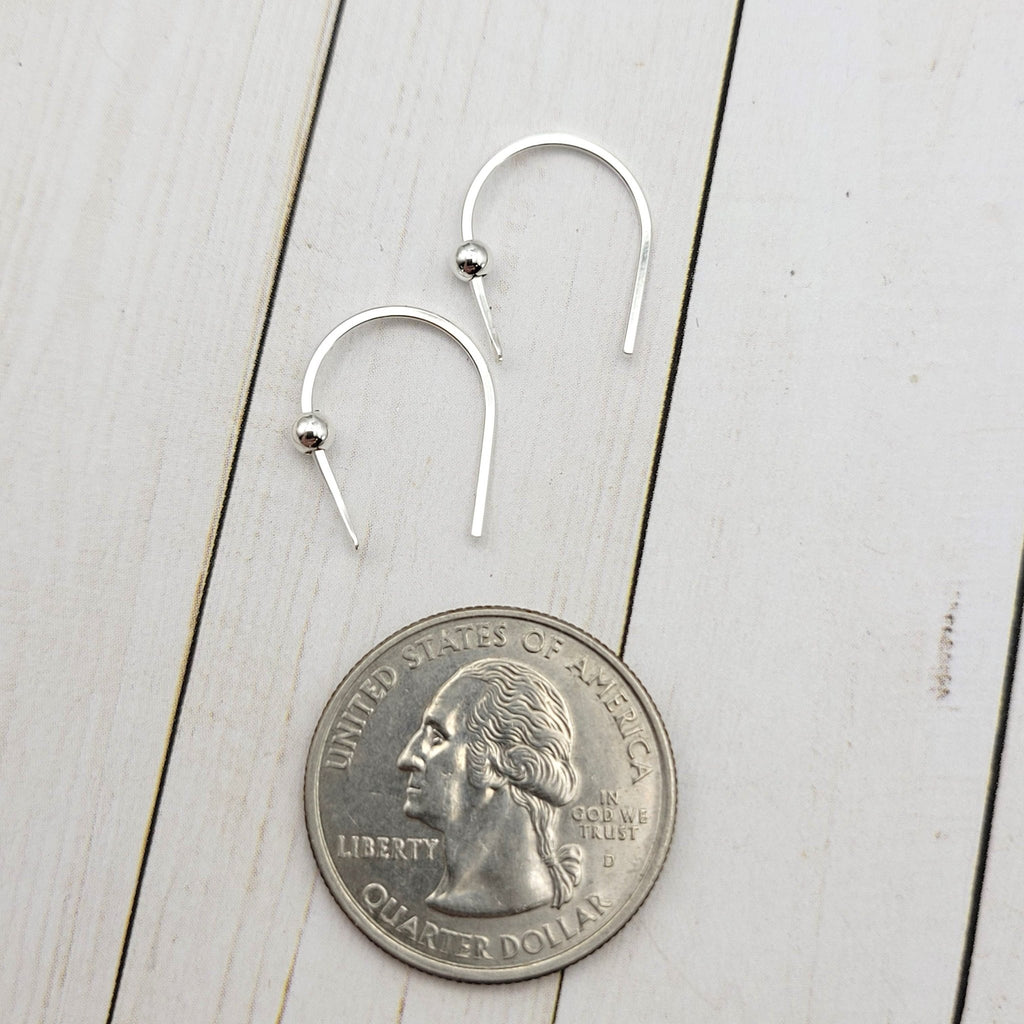 Hugs - Silver on Silver Earrings Bijou by SAM