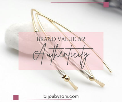 Handmade Jewelry Brand Value #2 - Authenticity - Bijou by SAM