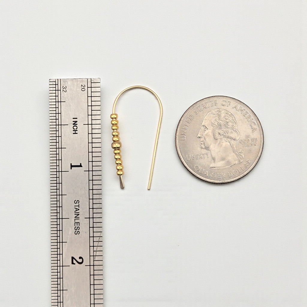 Cheval - Gold & Gold Earrings Bijou by SAM