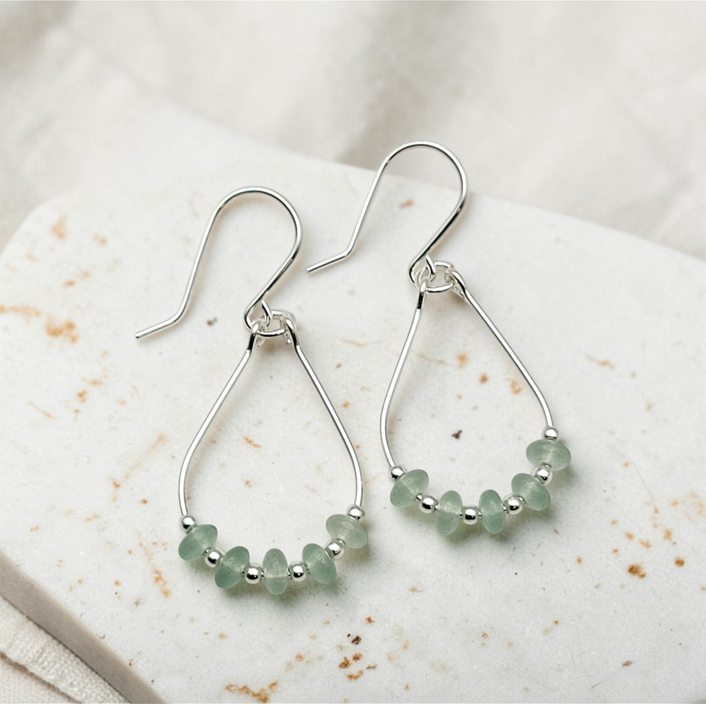 Lane - Silver & Green Aventurine