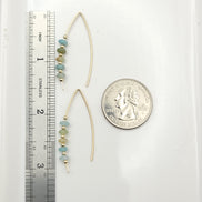 Wish - Gold & Amazonite Earrings Bijou by SAM   