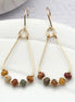 Lane - Gold & Red Creek Jasper Earrings Bijou by SAM Gold Fill