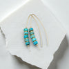 Wish - Gold & Turquoise Earrings Bijou by SAM