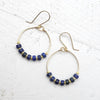 Boho - Gold & Lapis Lazuli Earrings Bijou by SAM   