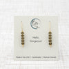 Wish - Ice Obsidian & Gold Earrings Bijou by SAM   